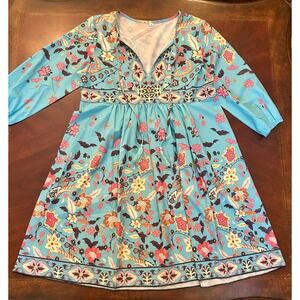 Boho Floral Dress M